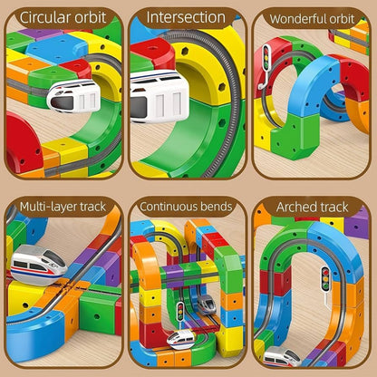 Kids Building Track Toy Set Creative Vehicle Racing Fun 3