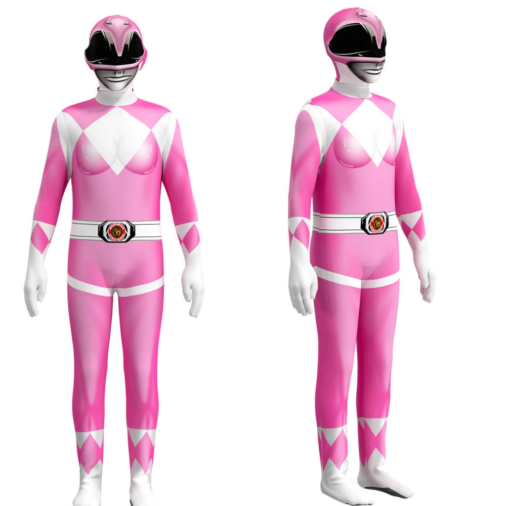 Kids Dragon Ranger Costume Jumpsuit Superhero Outfit with Mask 5