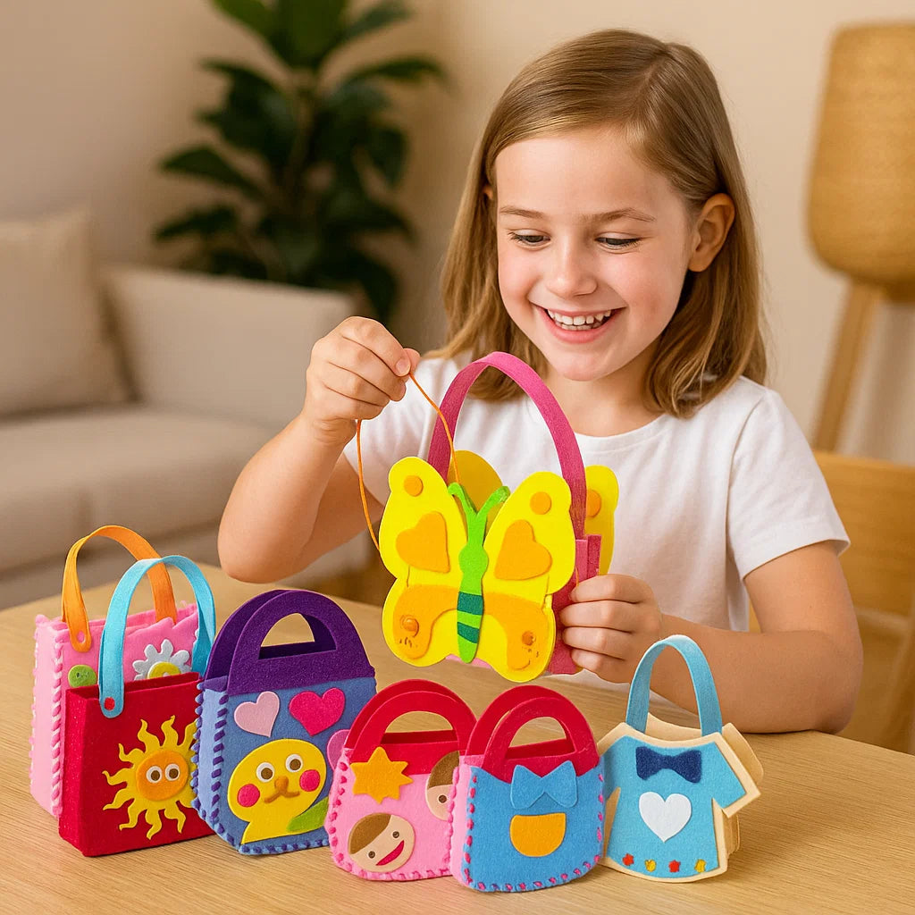 Kids Felt Bag Craft Kit Creative Sewing Project for Beginners 0