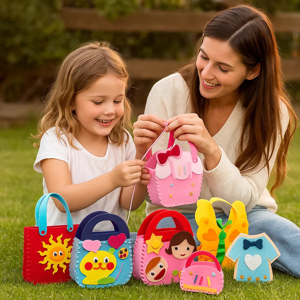 Kids Felt Bag Craft Kit Creative Sewing Project for Beginners 2