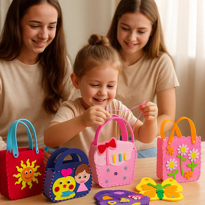 Kids Felt Bag Craft Kit Creative Sewing Project for Beginners 3