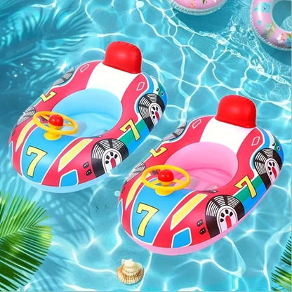 Kids Floating Toys Inflatable Swimming Ring Car Horn Design 1