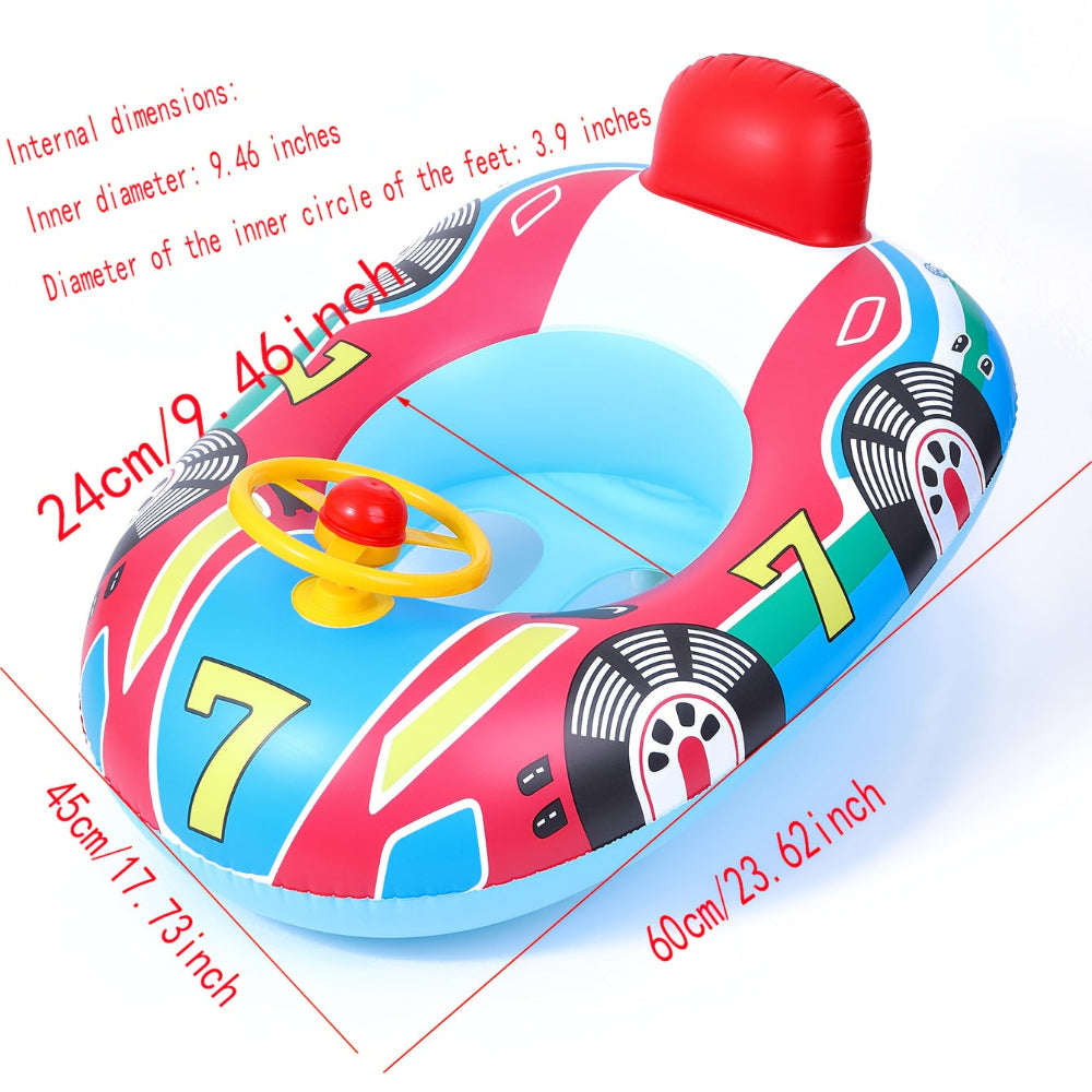 Kids Floating Toys Inflatable Swimming Ring Car Horn Design 10
