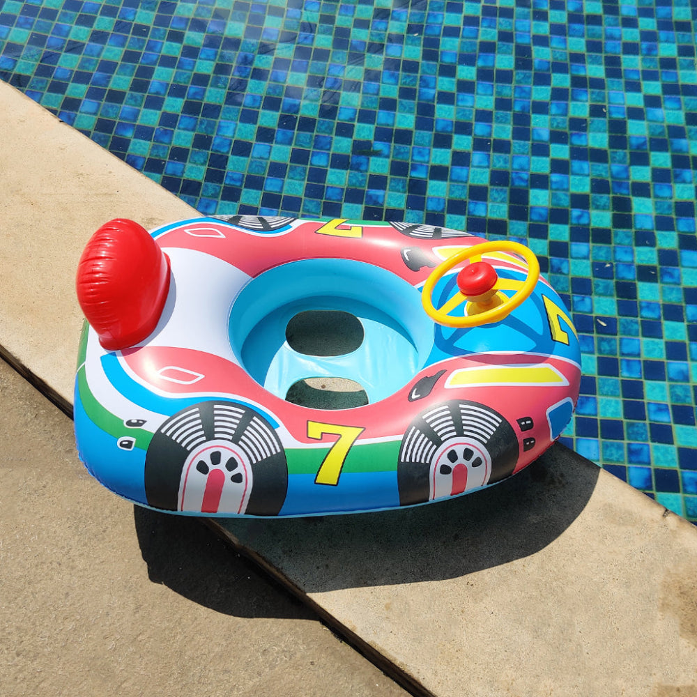 Kids Floating Toys Inflatable Swimming Ring Car Horn Design 9