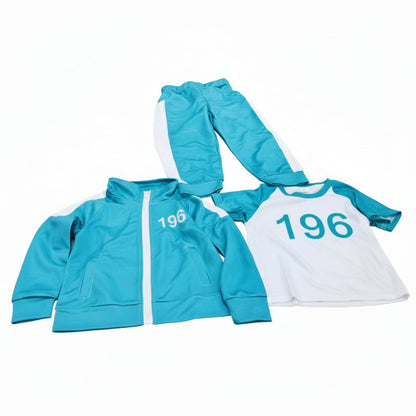 Kinder Halloween Kostüm Trainingsanzug Outfit mit Nummerndruck Set