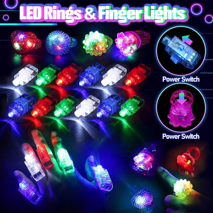 Kids Glow Sticks LED Glasses Party 150 Pieces Supplies Set 5