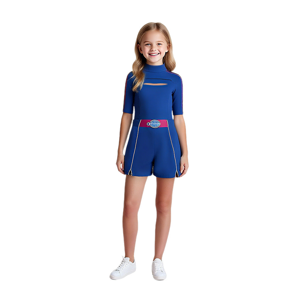 Kids Halloween Costume Zombie Cheerleader Outfit Dress Up Set