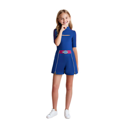 Kids Halloween Costume Zombie Cheerleader Outfit Dress Up Set