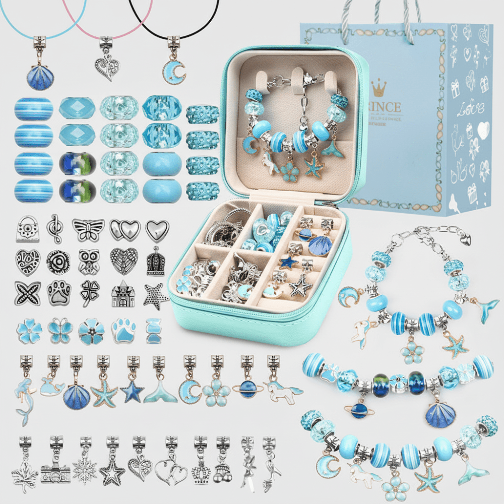 Kit para hacer pulseras para niños set de manualidades con cuentas DIY