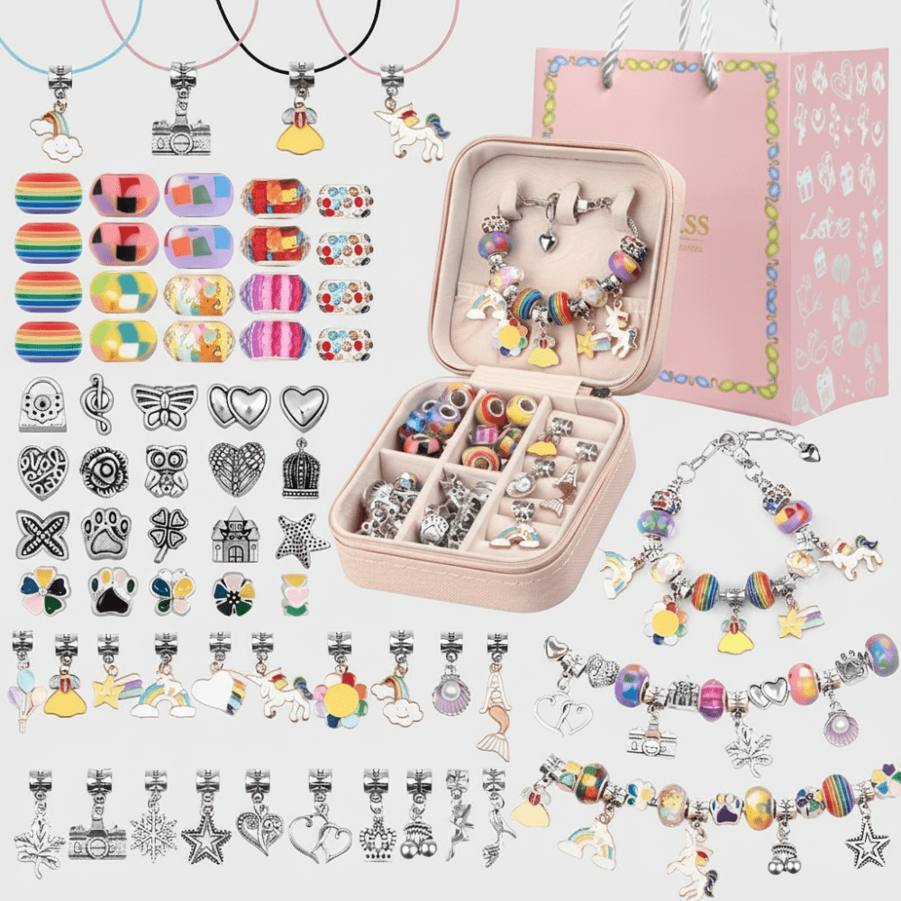 Kit para hacer pulseras para niños set de manualidades con cuentas DIY