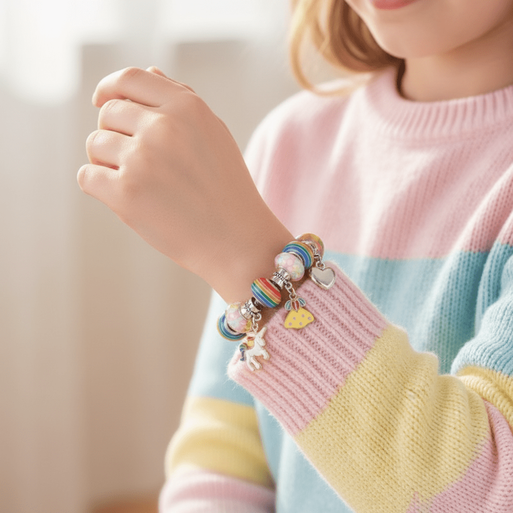 Kit para hacer pulseras para niños set de manualidades con cuentas DIY