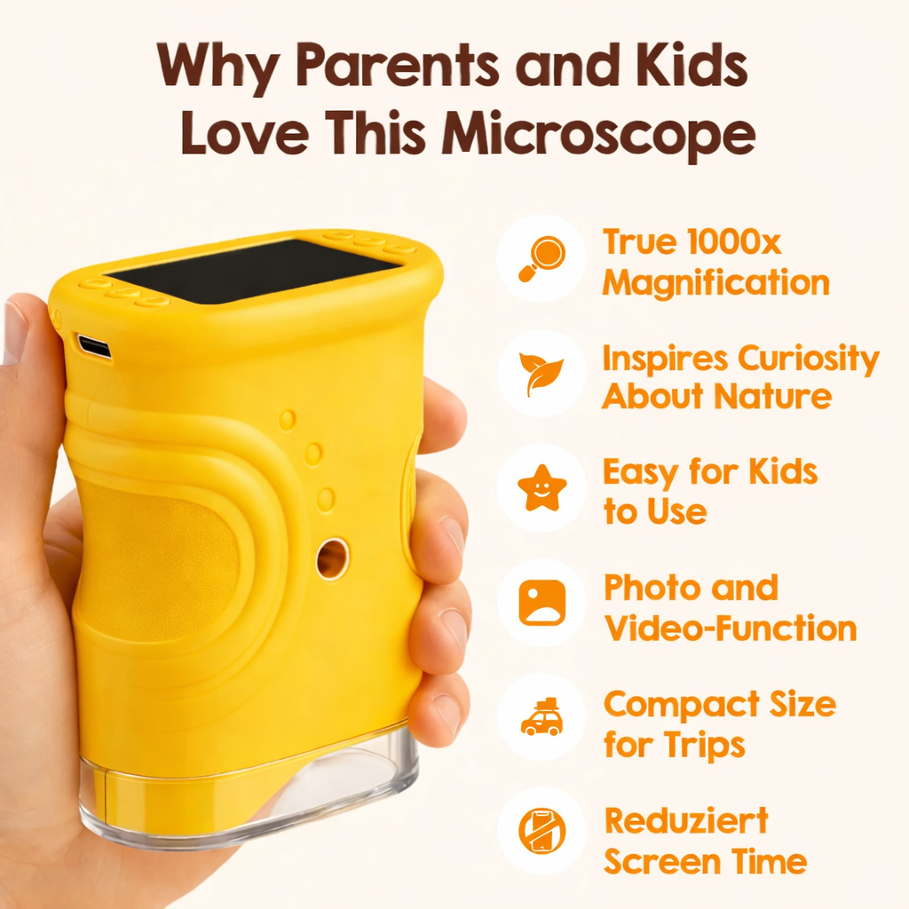 Kids Microscope Portable Science Exploration Toy