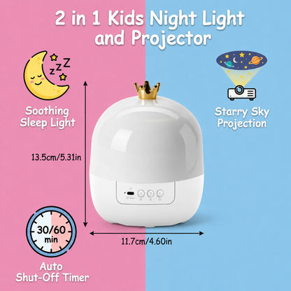 Kids Night Light Projector Rotating