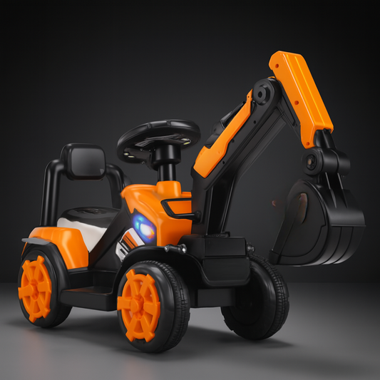 Kids Ride On Excavator Toy Digger Seat Steering Wheel Car