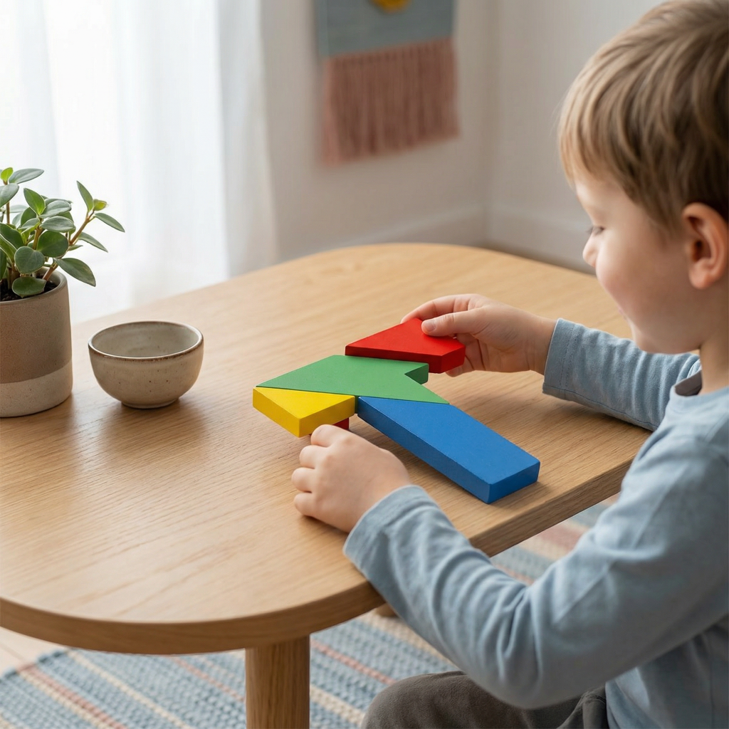 Kids Wooden Tangram Puzzle Educational Geometry Toy – Slumberkiddies