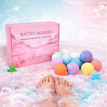 Kids Bubble Bath Bombs Colorful Fizzy Bath Set Fun