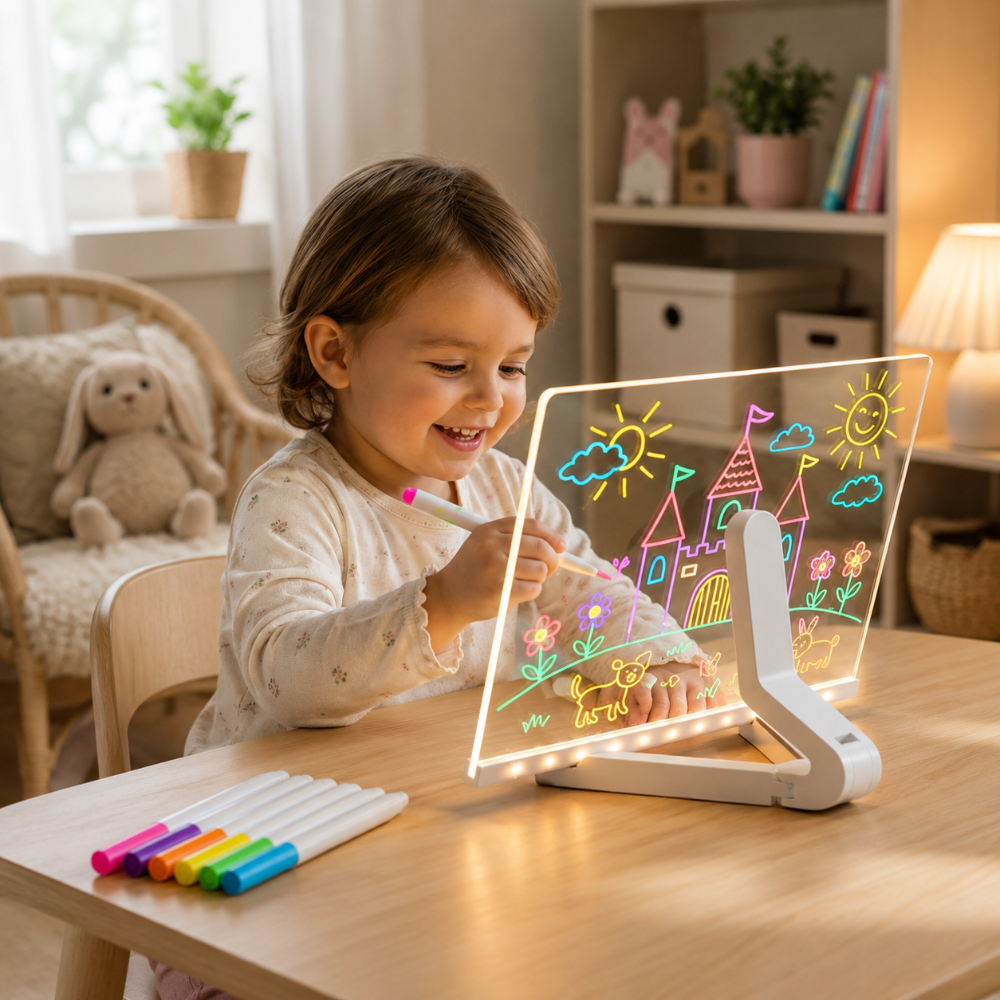 LED Drawing Board Light Up Educational Toy Stem Fun