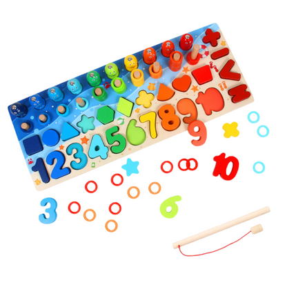Learning Toy Montessori Number Sorting Activity Board Set