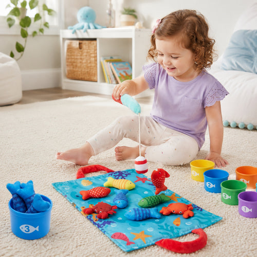 Learning Toys Fishing Game Toddler Sorting Play Set