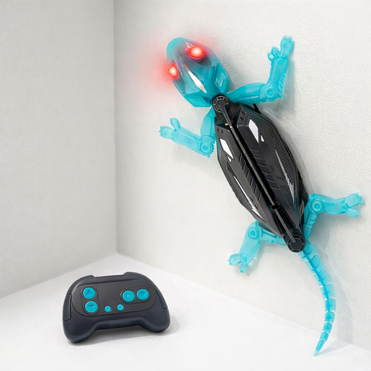 Lizard Toy Remote Control Wall Climbing LED Eyes Plastic