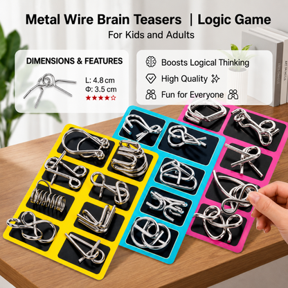 Logic Puzzles Brain Teaser Metal Ring Reduces Stress