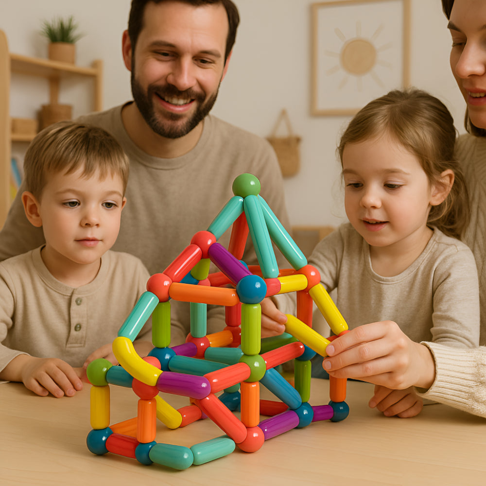 Building Toys Magnetic STEM Construction Play Set Kids