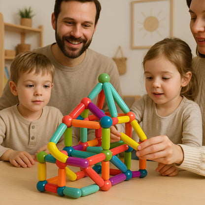 Building Toys Magnetic STEM Construction Play Set Kids