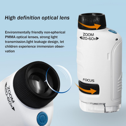 Microscope Kids Portable Pocket Science Learning Tool