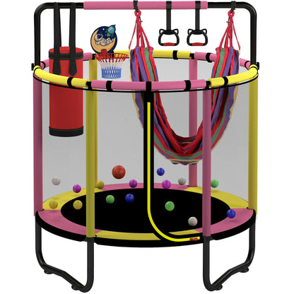Kids Trampoline Indoor Outdoor Playset Activity Park Frame