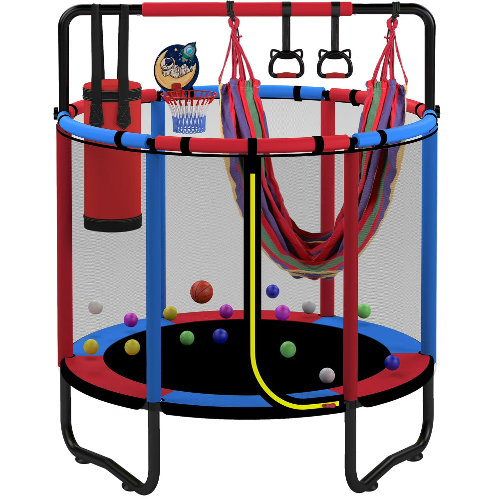 Kids Trampoline Indoor Outdoor Playset Activity Park Frame