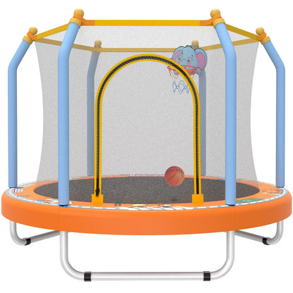Kids Trampoline Indoor Outdoor Playset Activity Park Frame