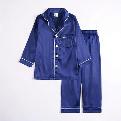 Pajama Set Kids Sleepwear Button Front Lounge Outfit