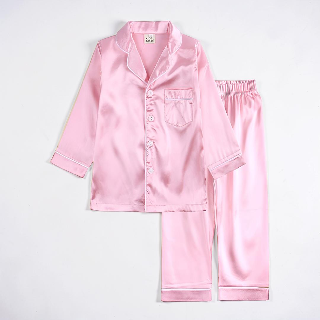 Pajama Set Kids Sleepwear Button Front Lounge Outfit