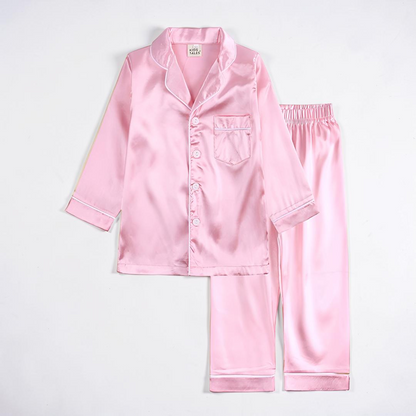 Pajama Set Kids Sleepwear Button Front Lounge Outfit