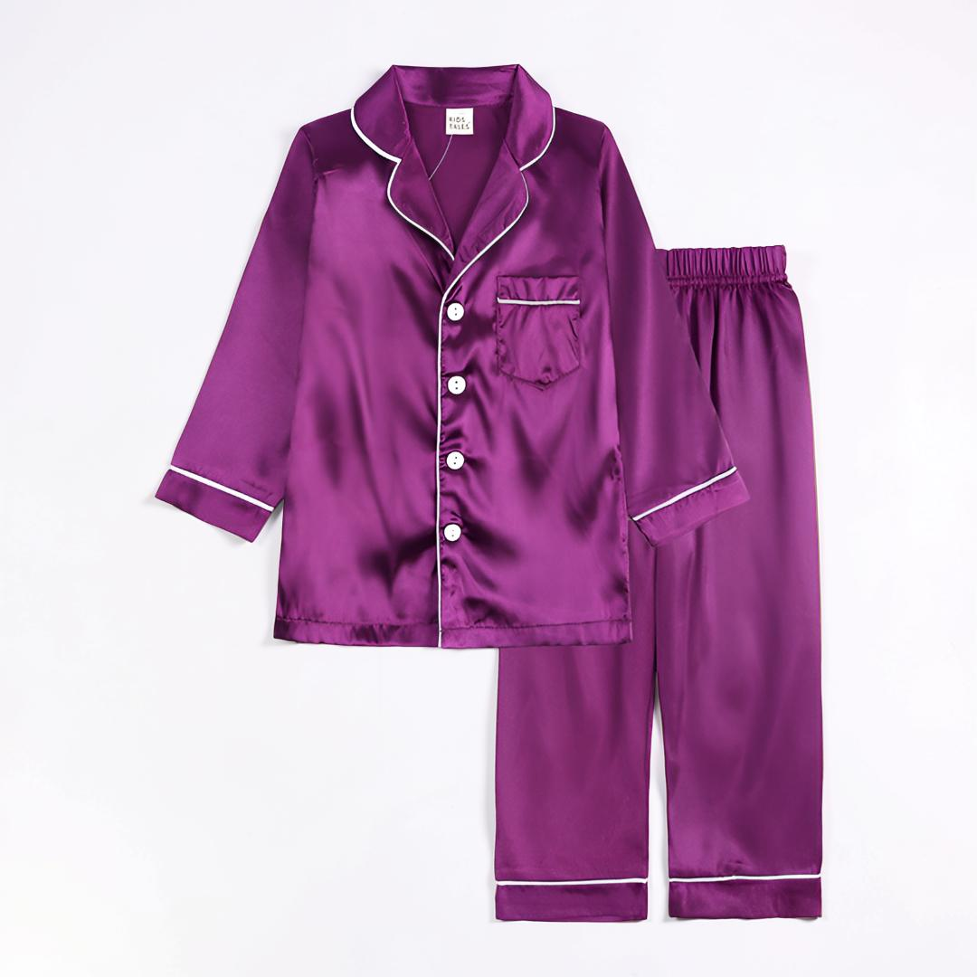 Pajama Set Kids Sleepwear Button Front Lounge Outfit