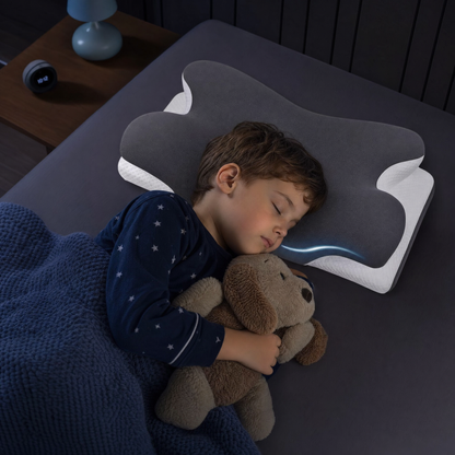 Kids Memory Foam Neck Pillow Ergonomic Cervical Support