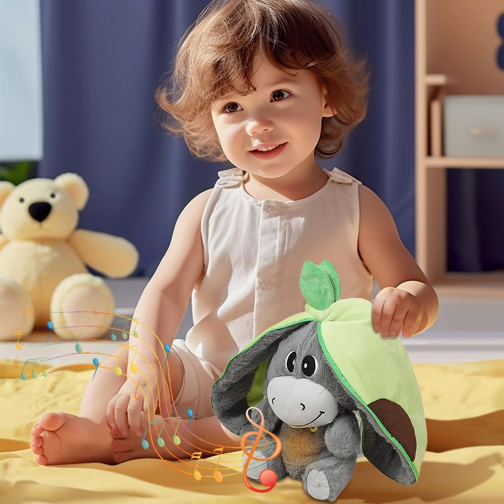 Plush Toy Stuffed Animal Breathing Light Sleep Companion