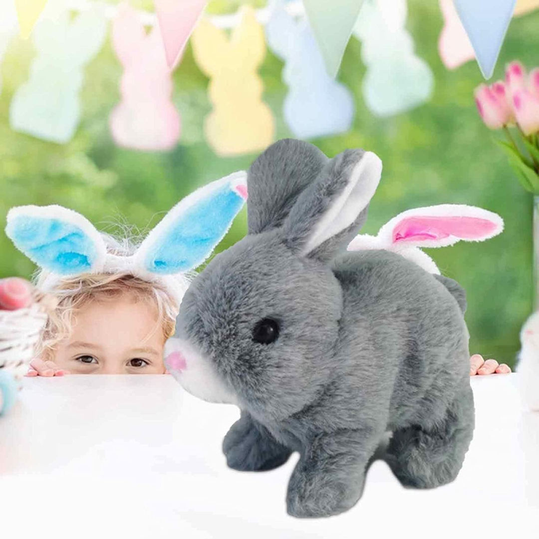 Plush Toy Bunny Stuffed Animal Interactive Hopping Companion