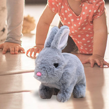 Plush Toy Bunny Stuffed Animal Interactive Hopping Companion