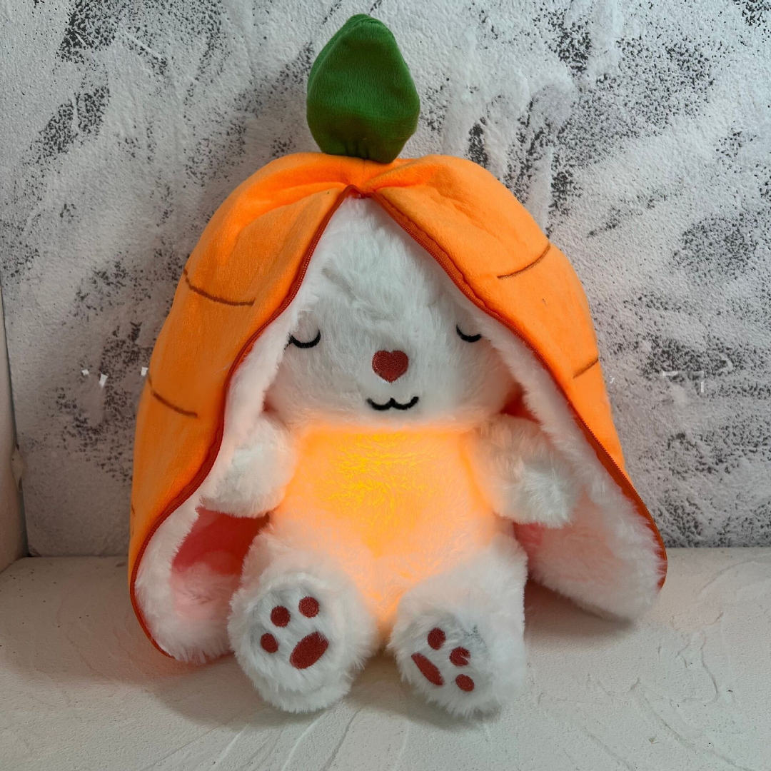 Plush Toy Stuffed Animal Breathing Light Sleep Companion