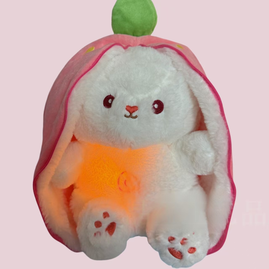 Plush Toy Stuffed Animal Breathing Light Sleep Companion