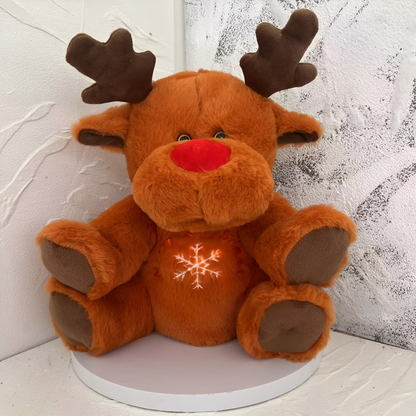 Plush Toy Stuffed Animal Breathing Light Sleep Companion