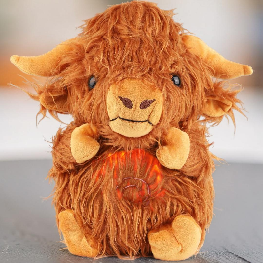 Plush Toy Stuffed Animal Breathing Light Sleep Companion