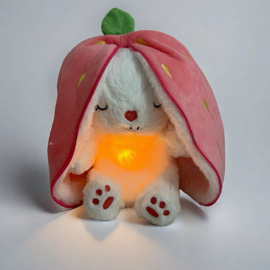 Plush Toy Stuffed Animal Breathing Light Sleep Companion