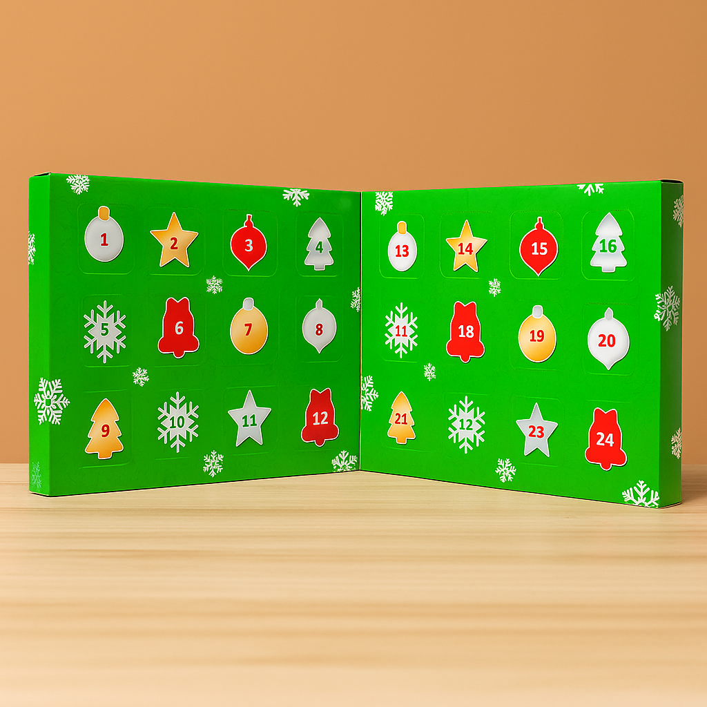 Plush Christmas Advent Calendar Set 24 Soft Holiday Figures 2