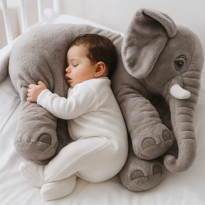 Plush Elephant Baby Pillow Snuggle Comfort Nursery Gift