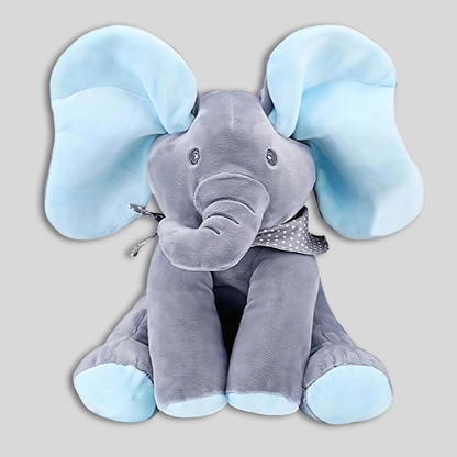 Plush Elephant Toy Soft Animated Singing Peekaboo Baby Gift