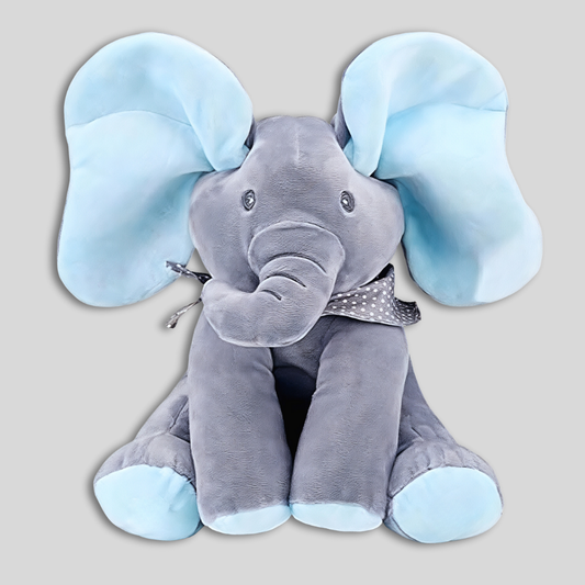Plush Elephant Toy Soft Animated Singing Peekaboo Baby Gift