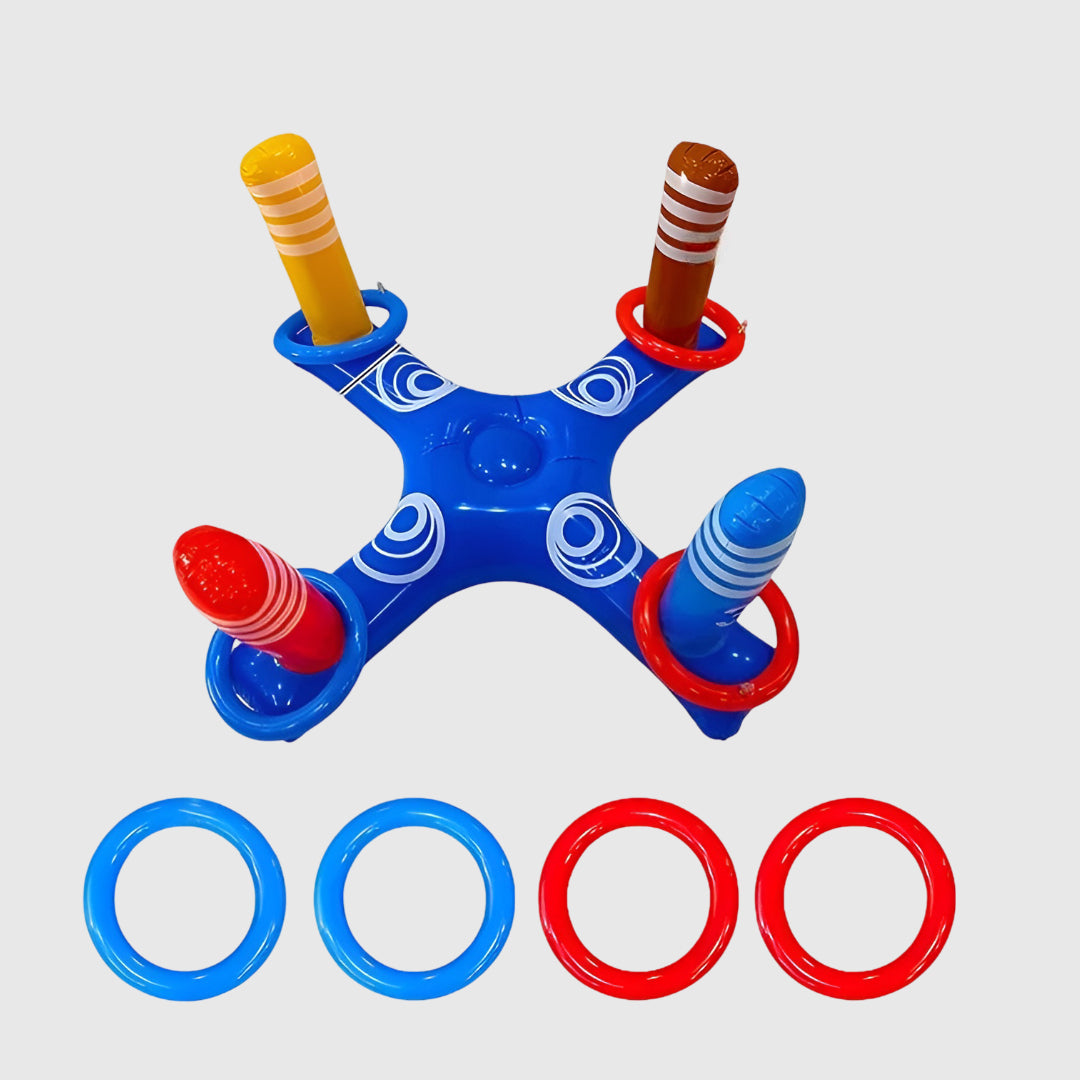 Pool Basketball Hoop Inflatable Floating Game Toy Set