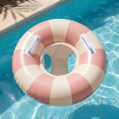 Pool Float Summer Inflatable Baby Swim Ring Sun Canopy